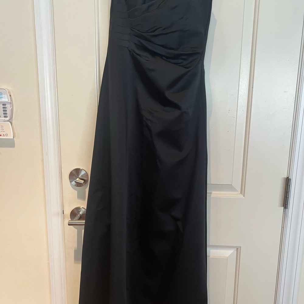 ABS Allen Schwartz Strapless Black Gown